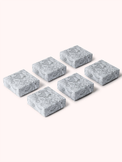LEMON LEAF PENDIENTES CUADRADOS PLATEADO
