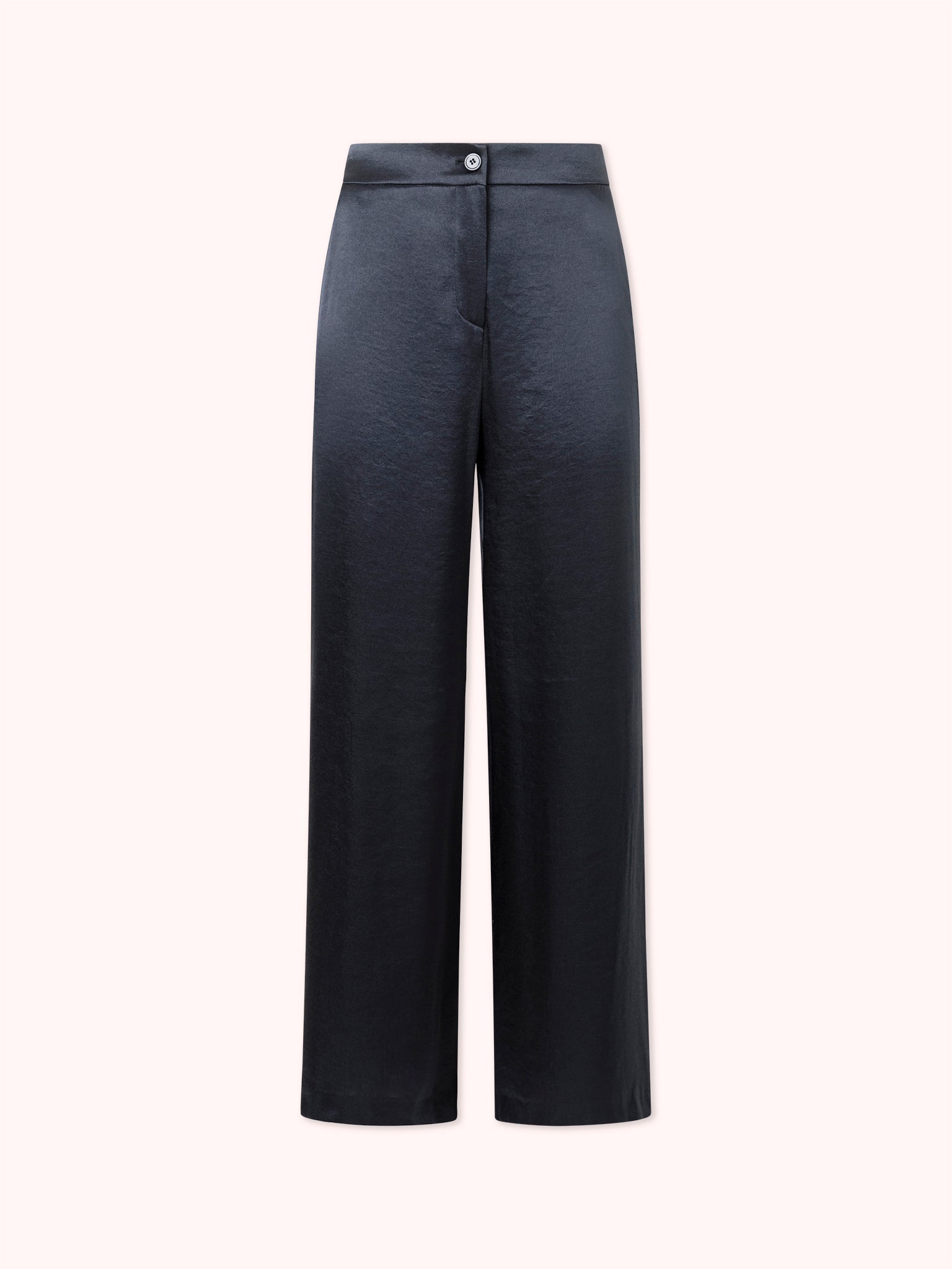 PANTALÓN PALAZZO SATINADO AZUL MARINO