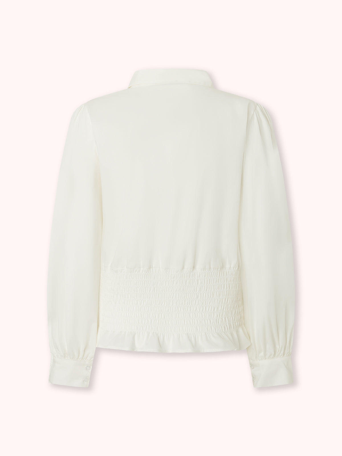 CAMISA MANGA ABULLONADA BLANCO