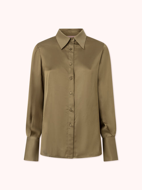 CAMISA SATINADA VERDE
