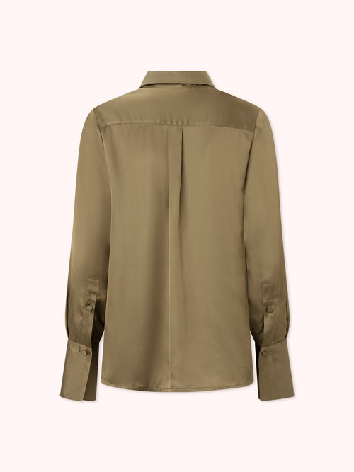 CAMISA SATINADA VERDE