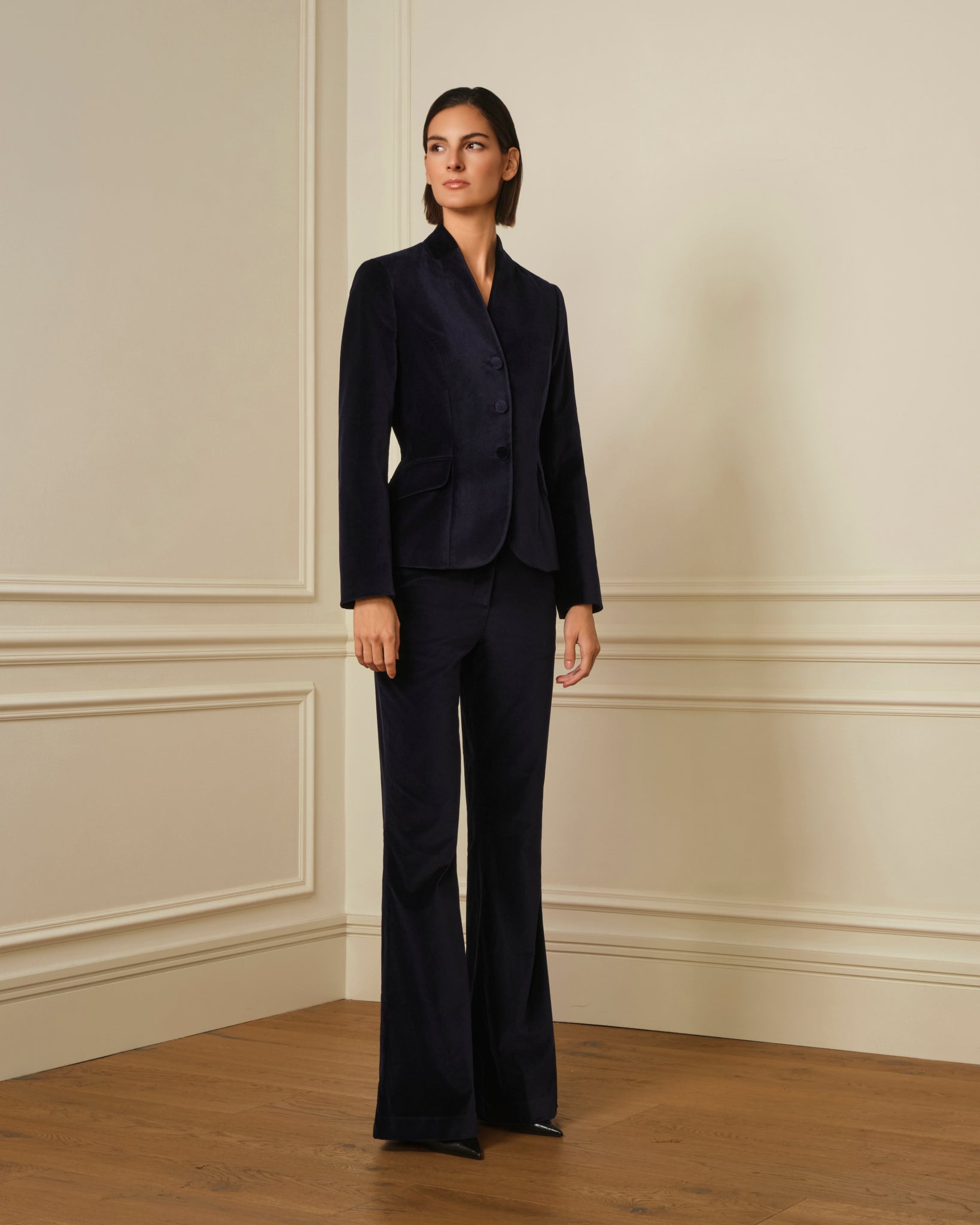 CHAQUETA CORTA TERCIOPELO NAVY
