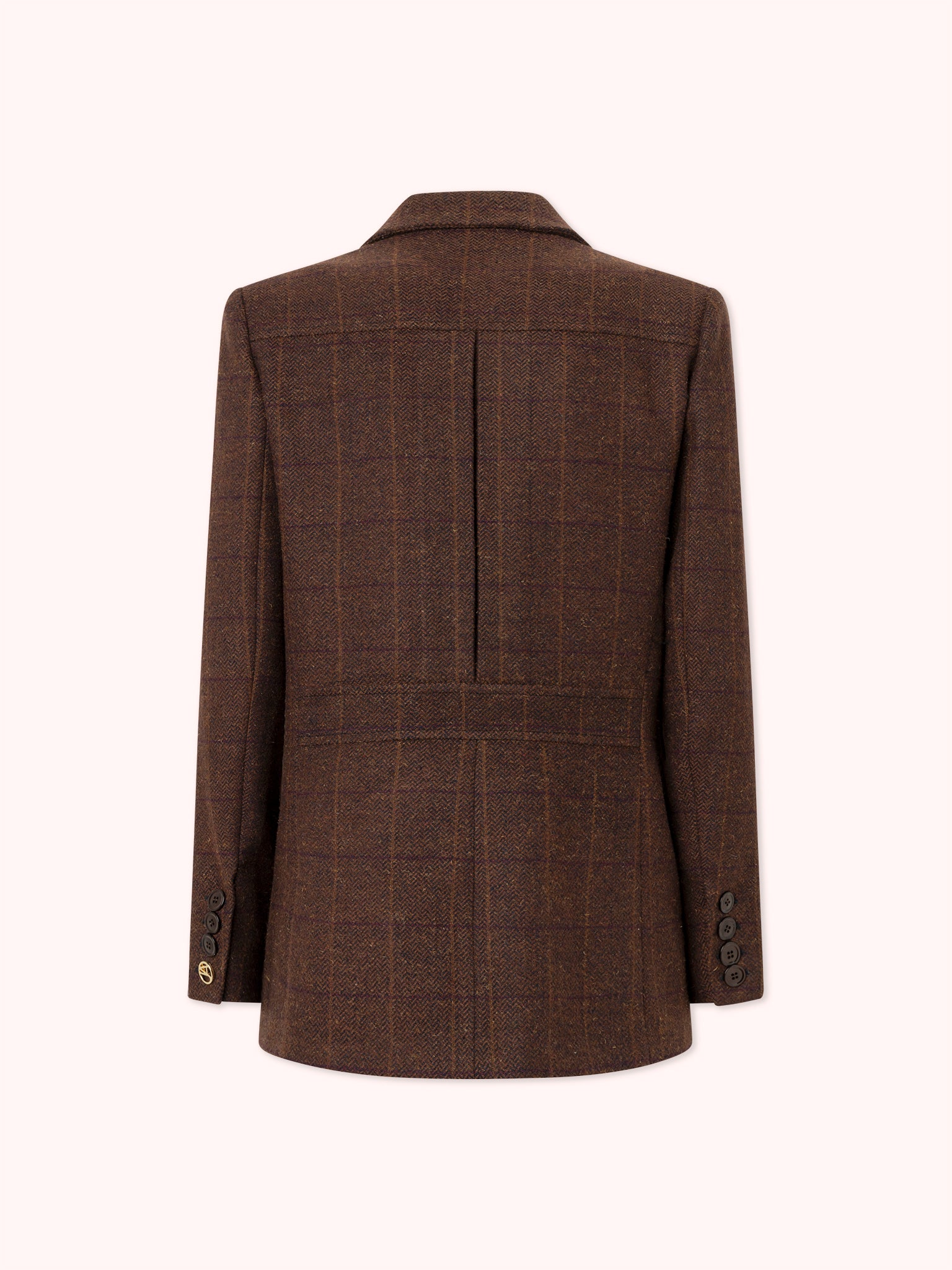 PRE-ORDER BLAZER DE LANA CON BOLSILLOS DE SOLAPA GRANATE