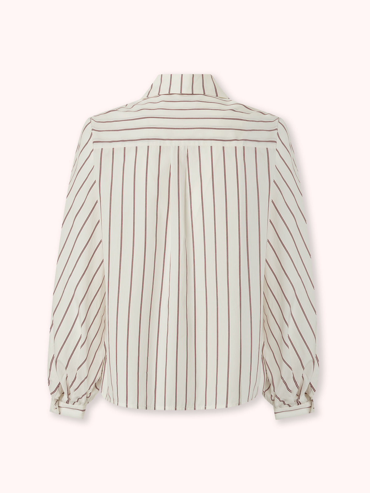 CAMISA DE RAYAS CON MANGA ABULLONADA