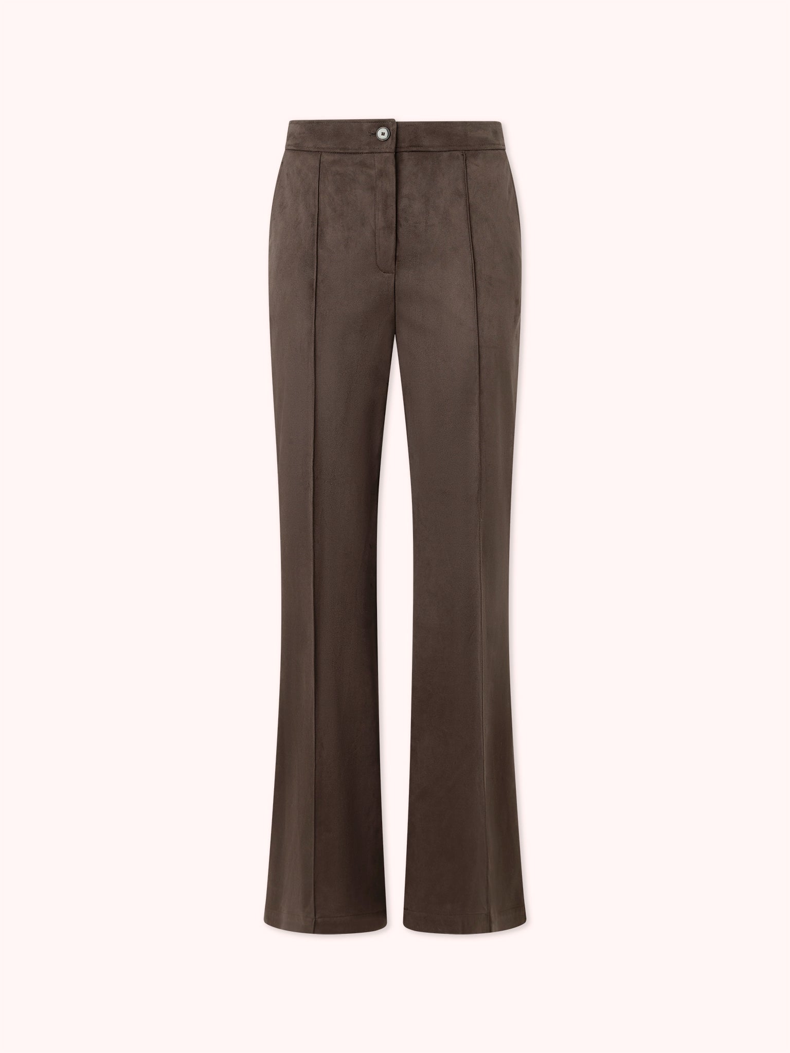 PRE-ORDER PANTALÓN FLARE DE ANTE MARRÓN CHOCOLATE