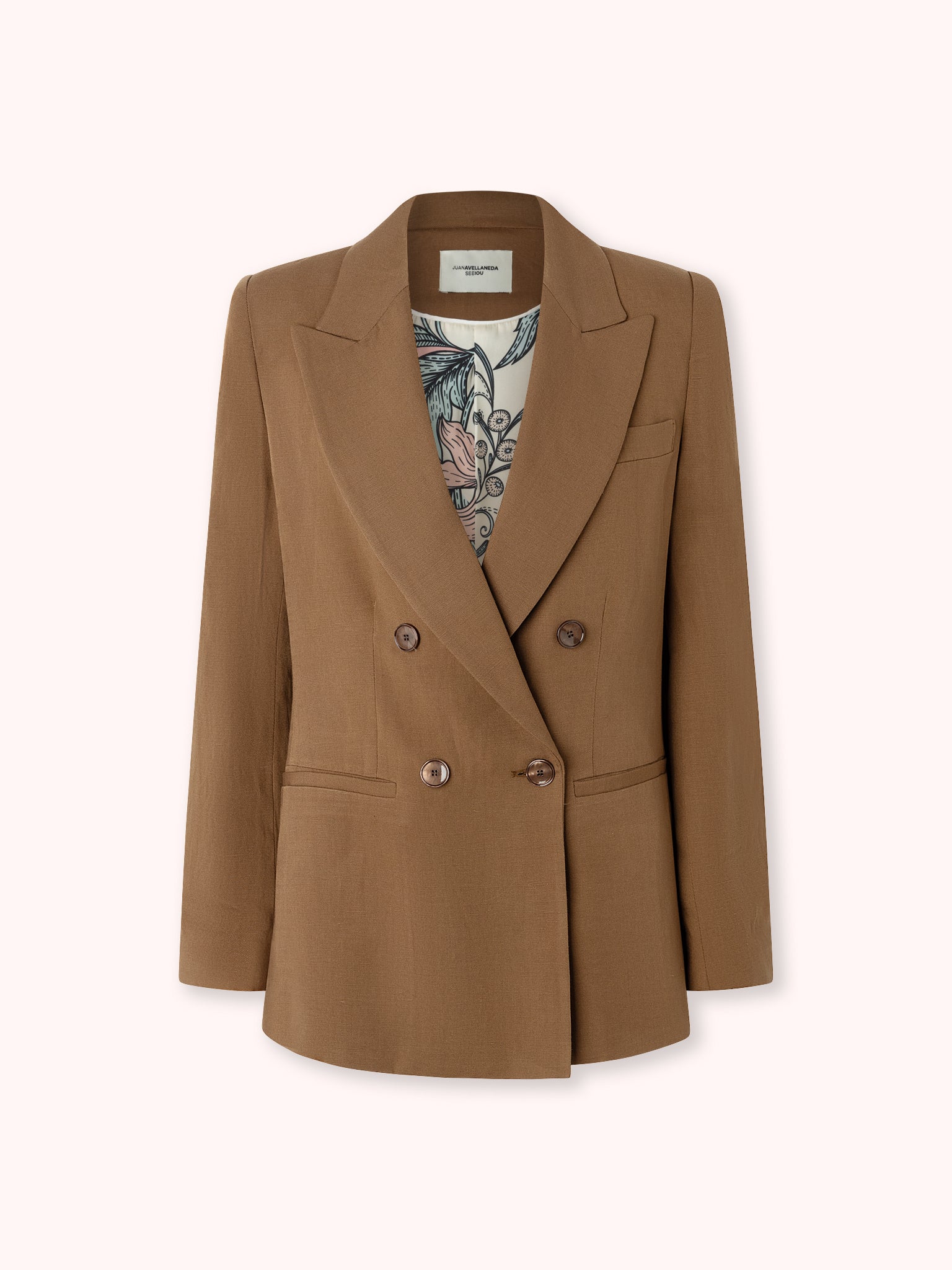 BLAZER CRUZADA MARRÓN