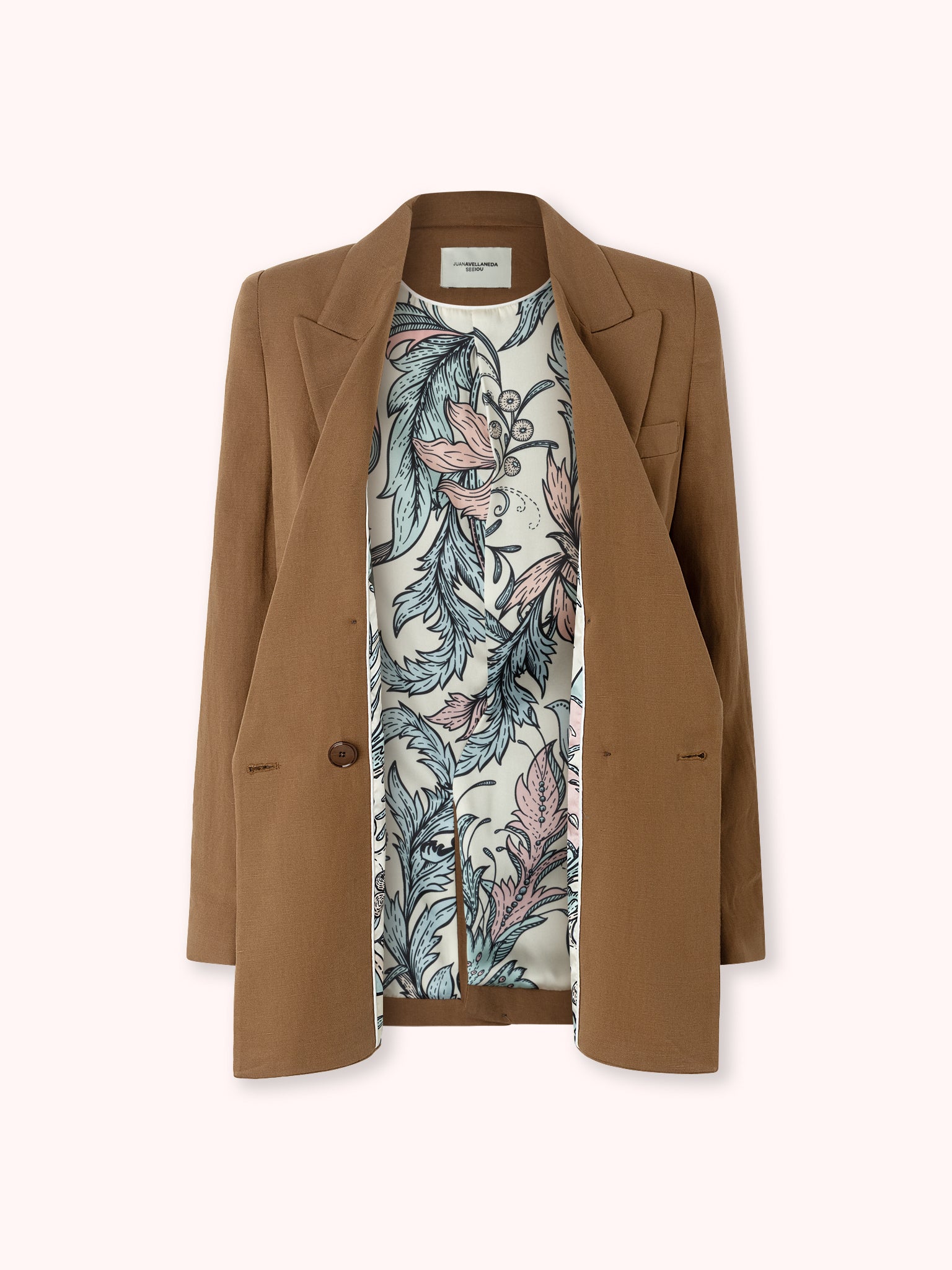 BLAZER CRUZADA MARRÓN