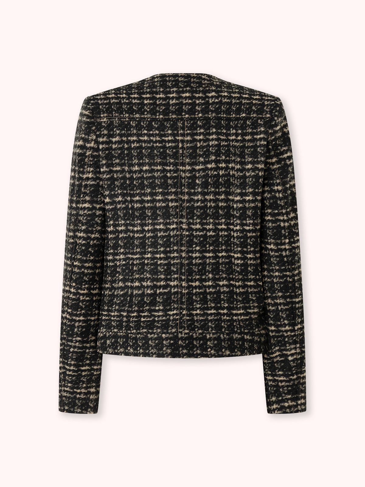 CHAQUETA CORTA DE TWEED NEGRO