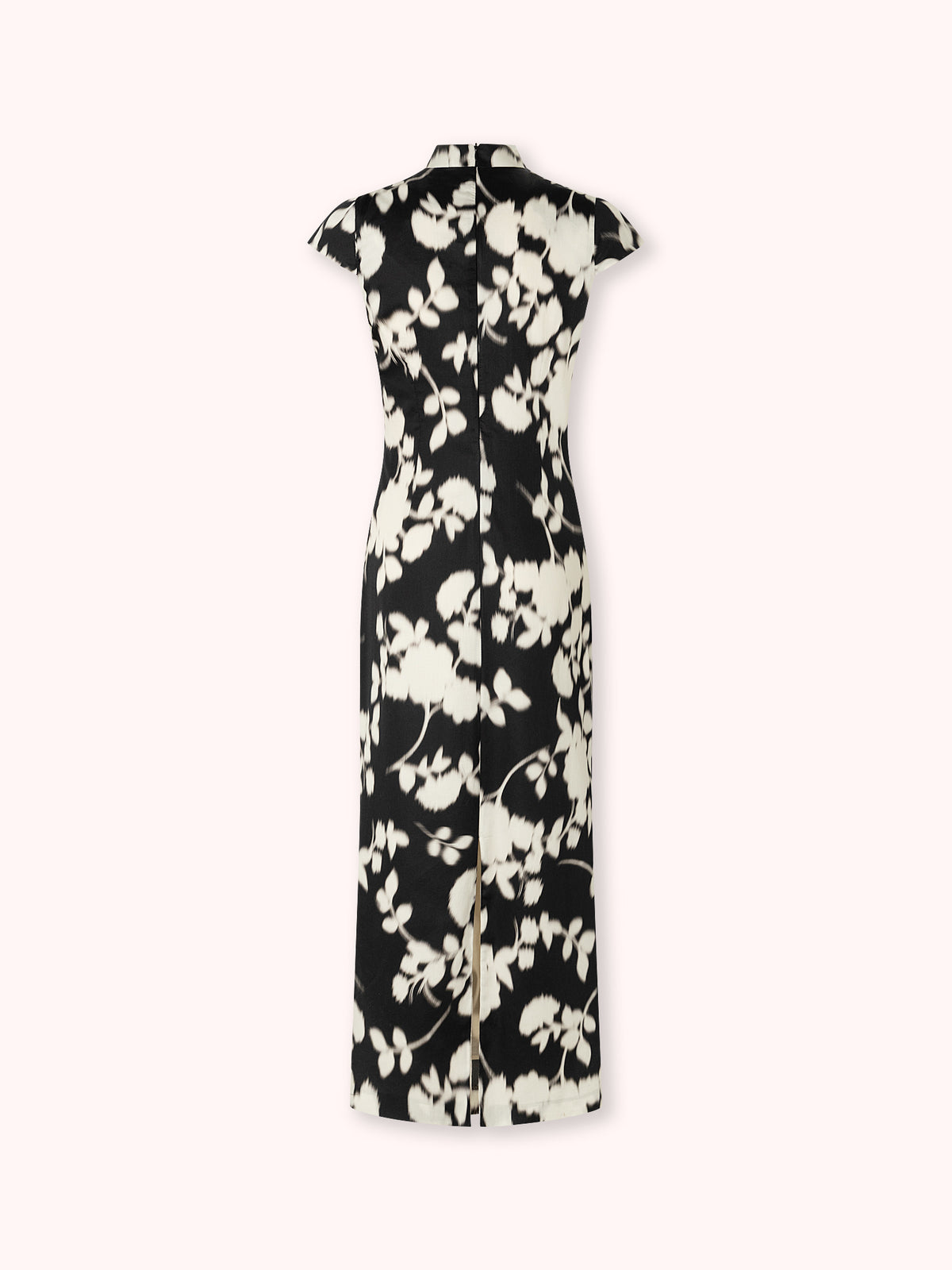 VESTIDO QIPAO DE CUELLO MAO ESTAMPADO