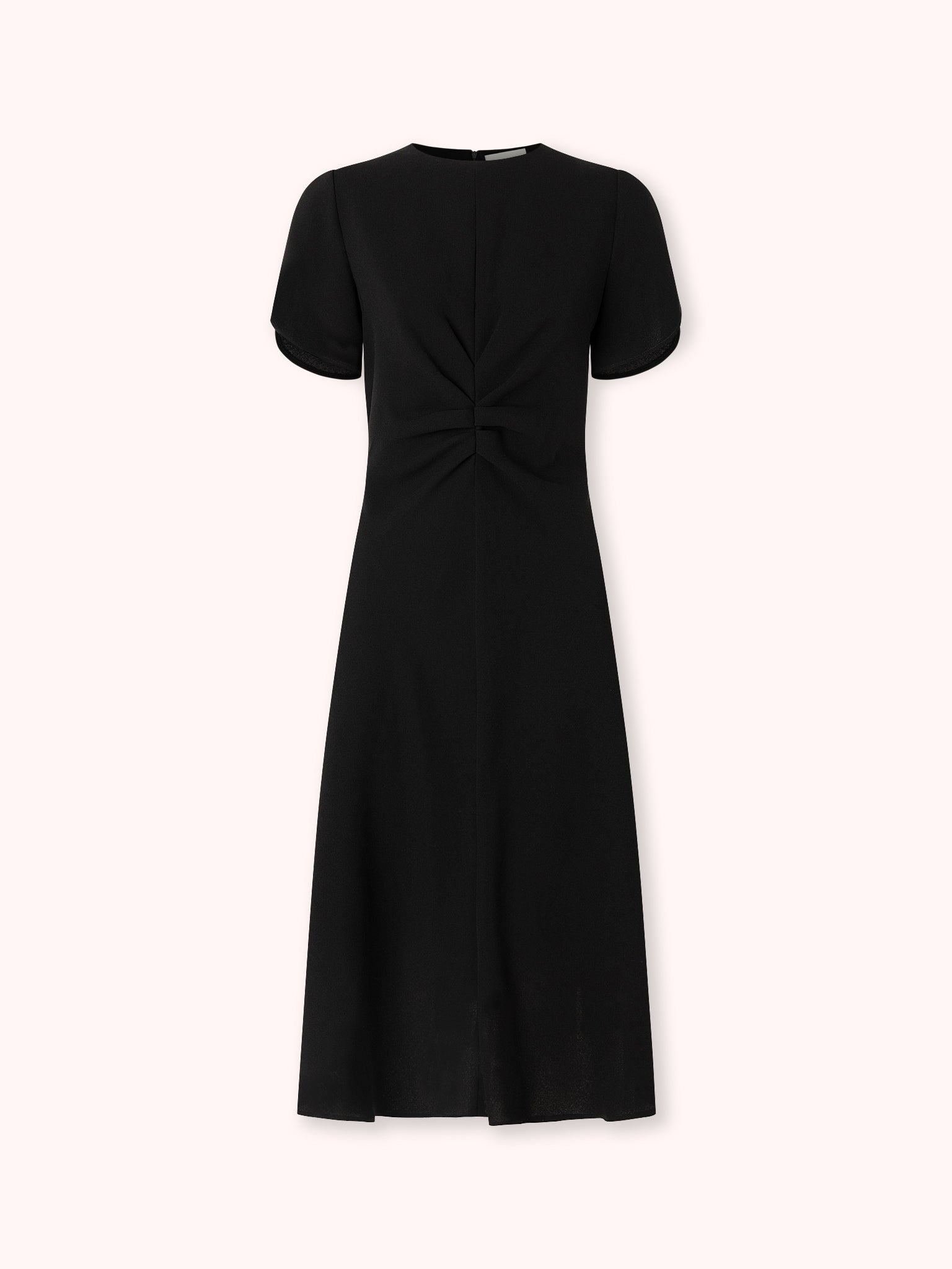 VESTIDO MIDI NUDO NEGRO