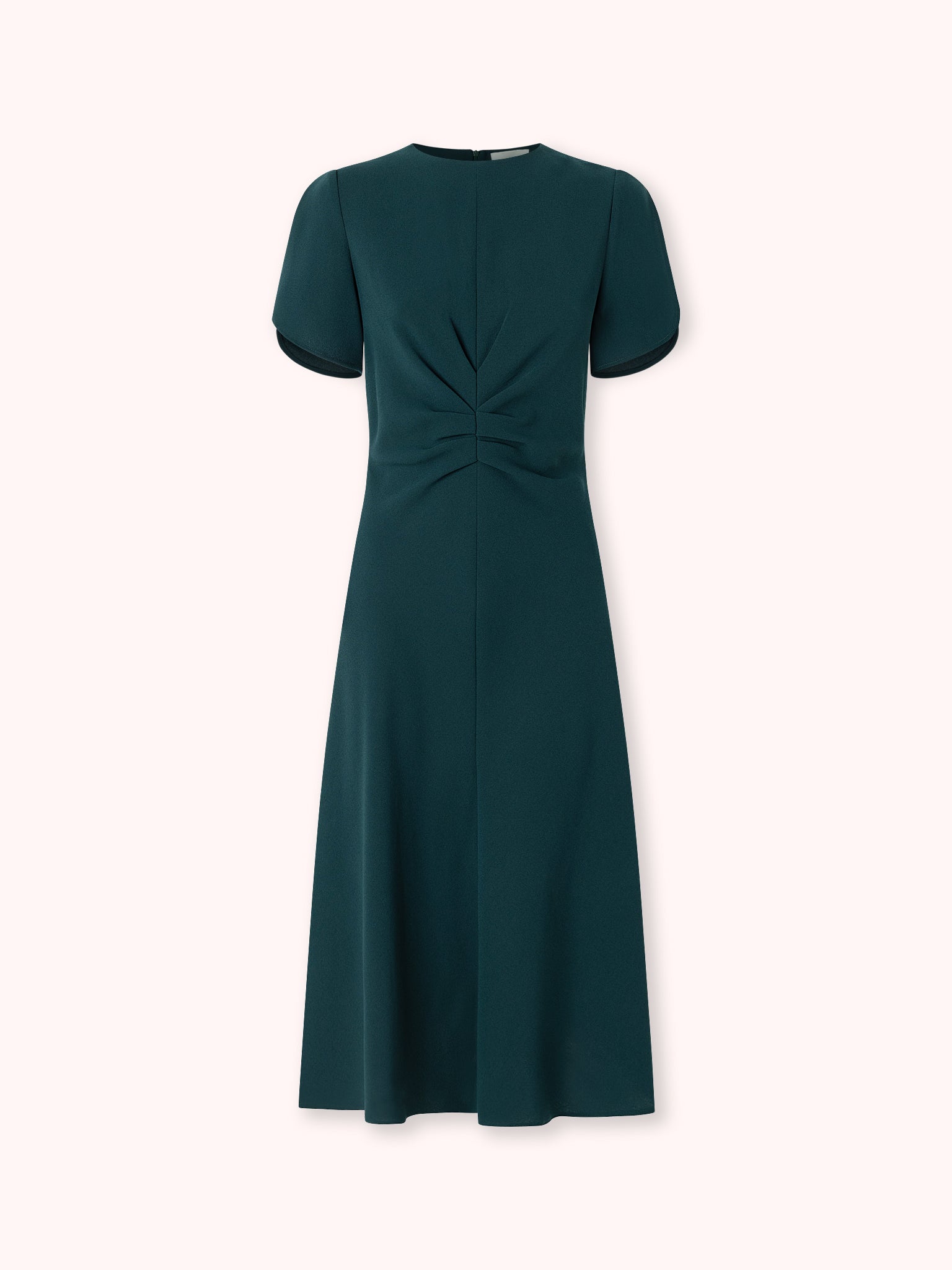 VESTIDO MIDI NUDO VERDE