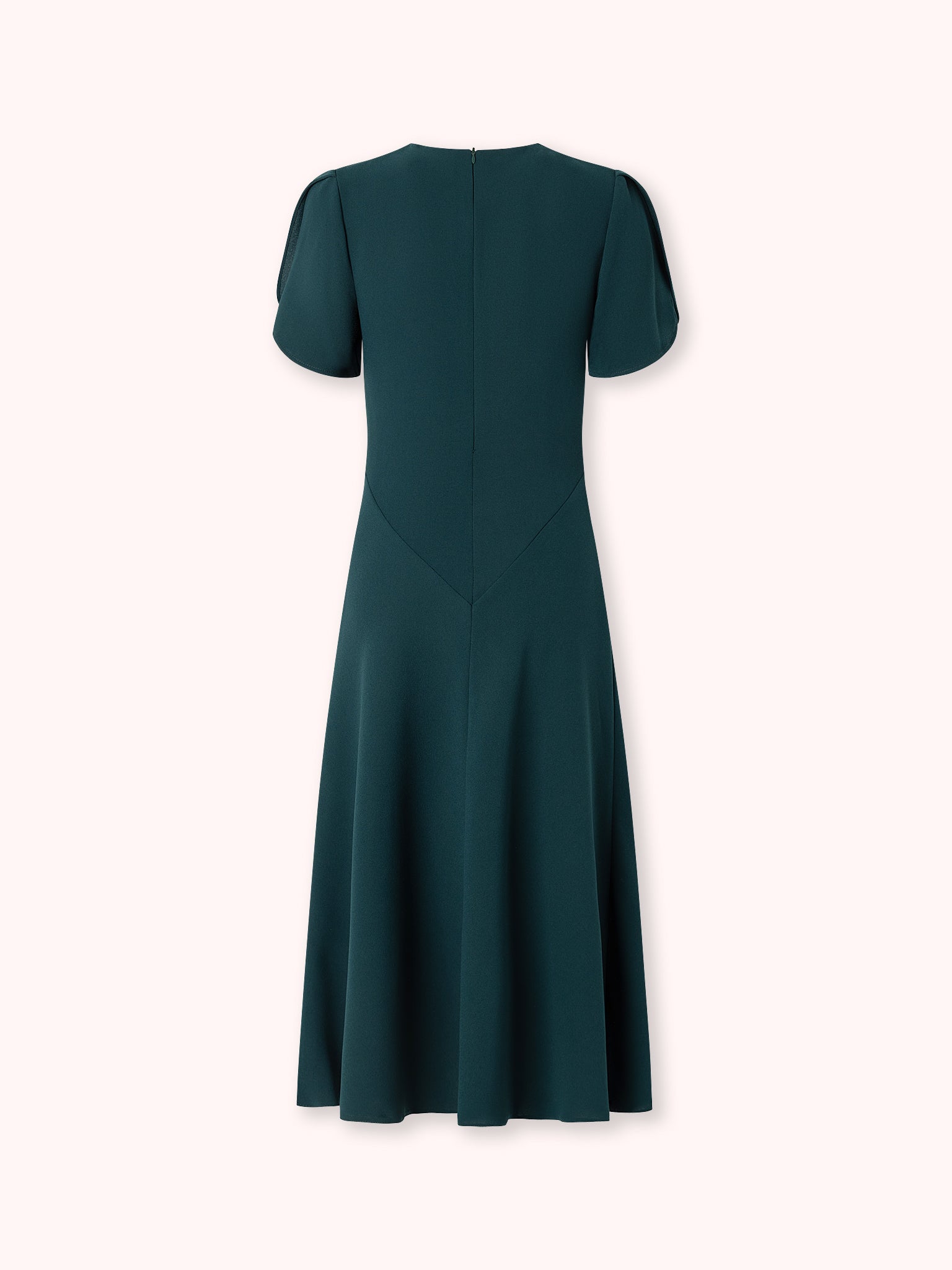 VESTIDO MIDI NUDO VERDE
