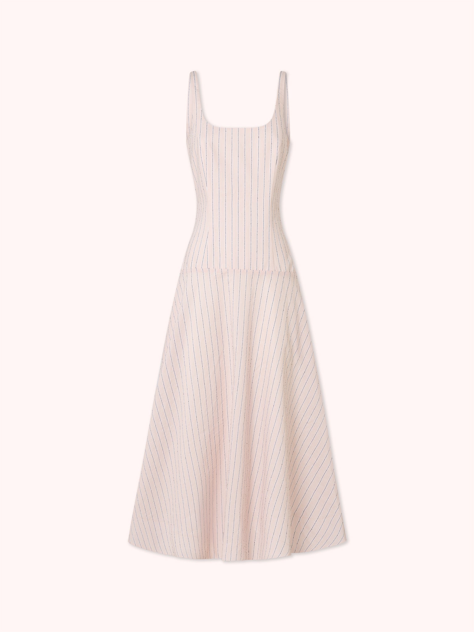 VESTIDO MIDI DE RAYAS