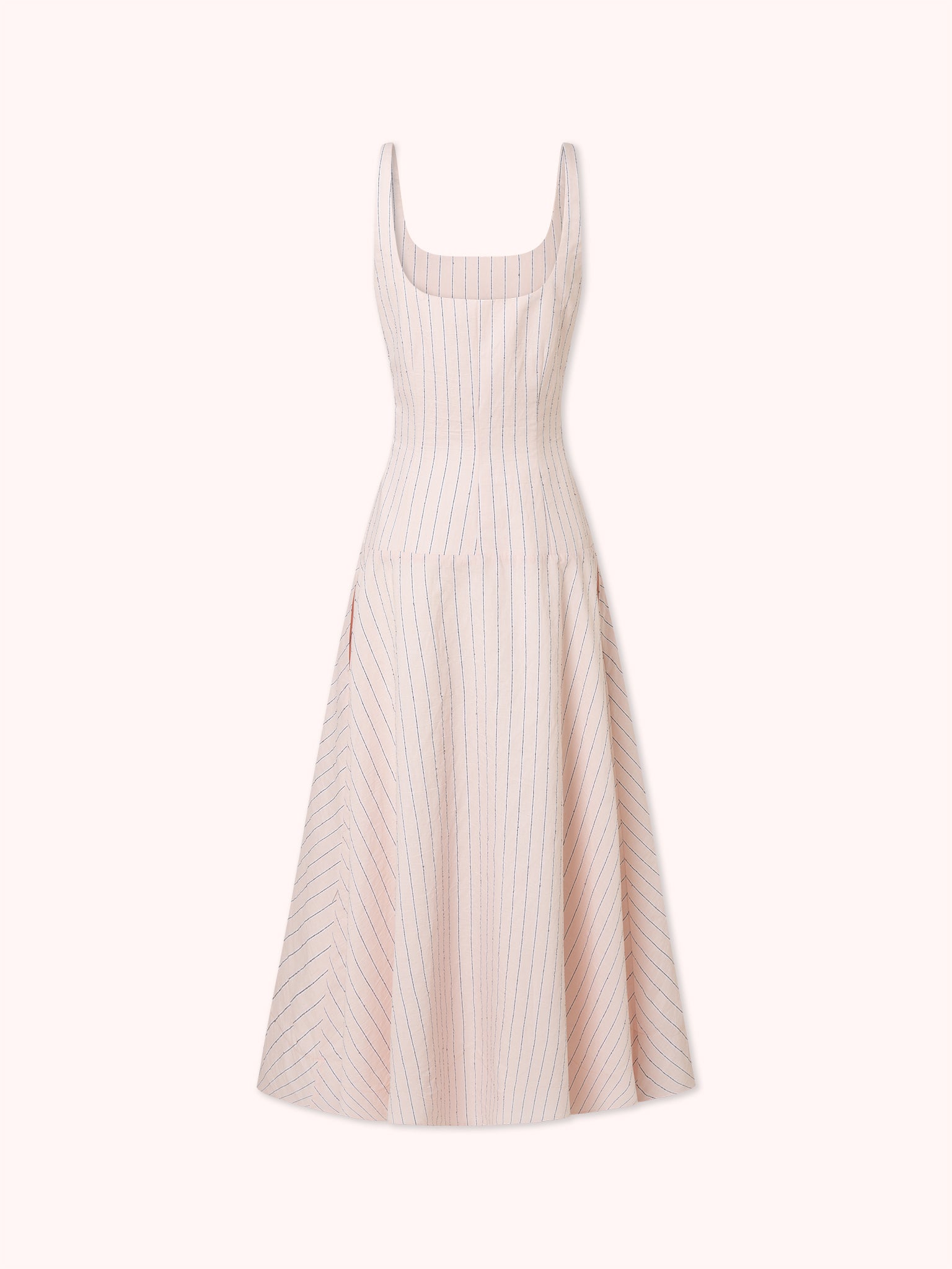 VESTIDO MIDI DE RAYAS