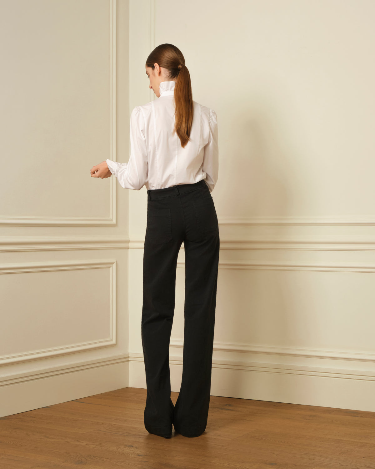 CAMISA DE VOLANTES BLANCA