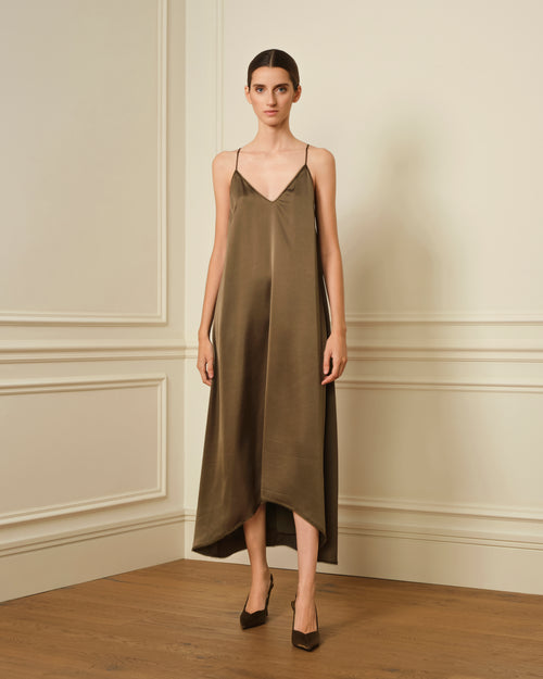 VESTIDO LENCERO VERDE