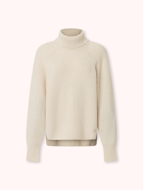 SUÉTER DE CUELLO ALTO BEIGE