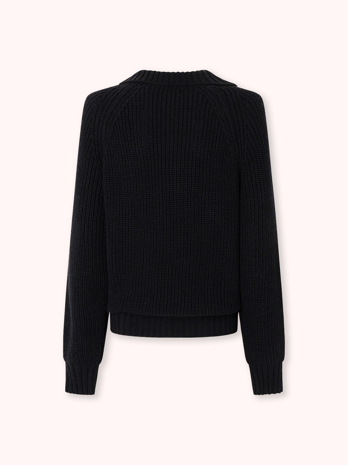 SUÉTER DE CUELLO ALTO BOTONES NAVY
