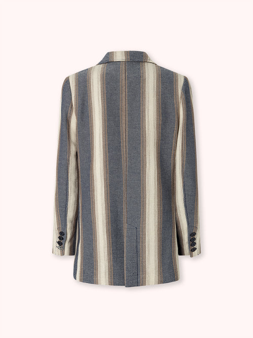 AMERICANA DE RAYAS AZUL