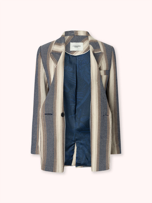 AMERICANA DE RAYAS AZUL