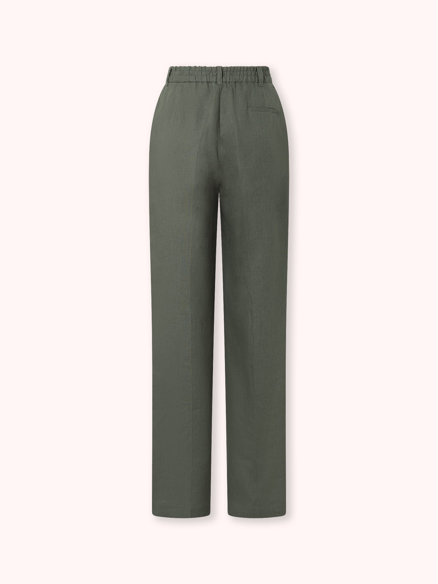 PANTALÓN DE LINO VERDE