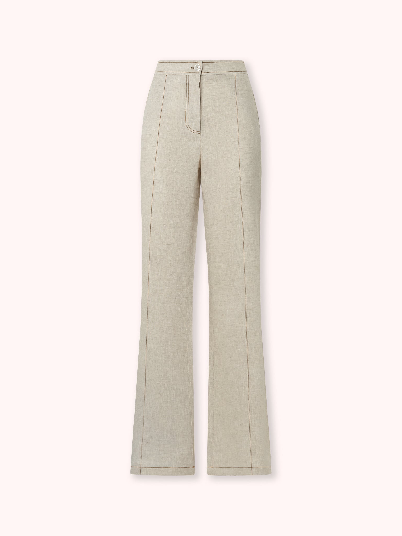 PANTALÓN FLARE COSTURAS VISTAS CRUDO