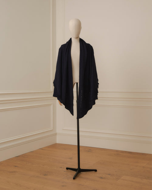 CAPA DE PUNTO ACANALADO AZUL