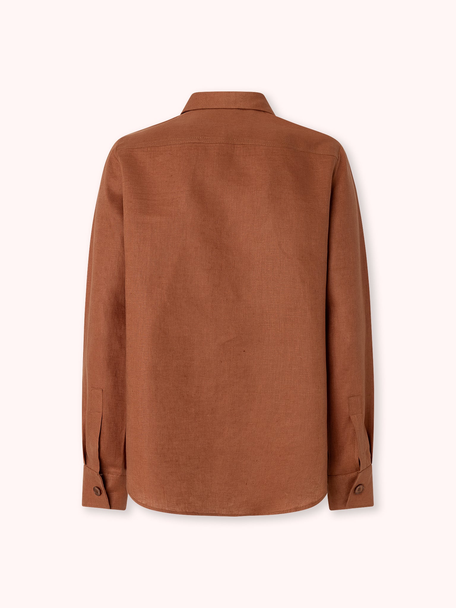 CAMISA MANGA LARGA DE LINO TEJA