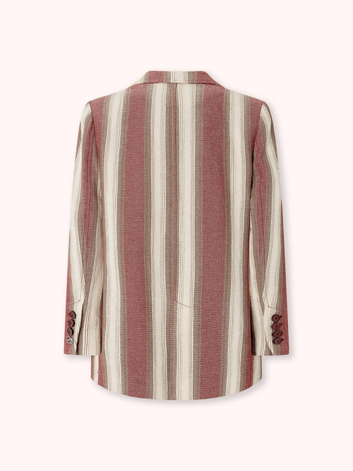 AMERICANA DE RAYAS BURDEOS