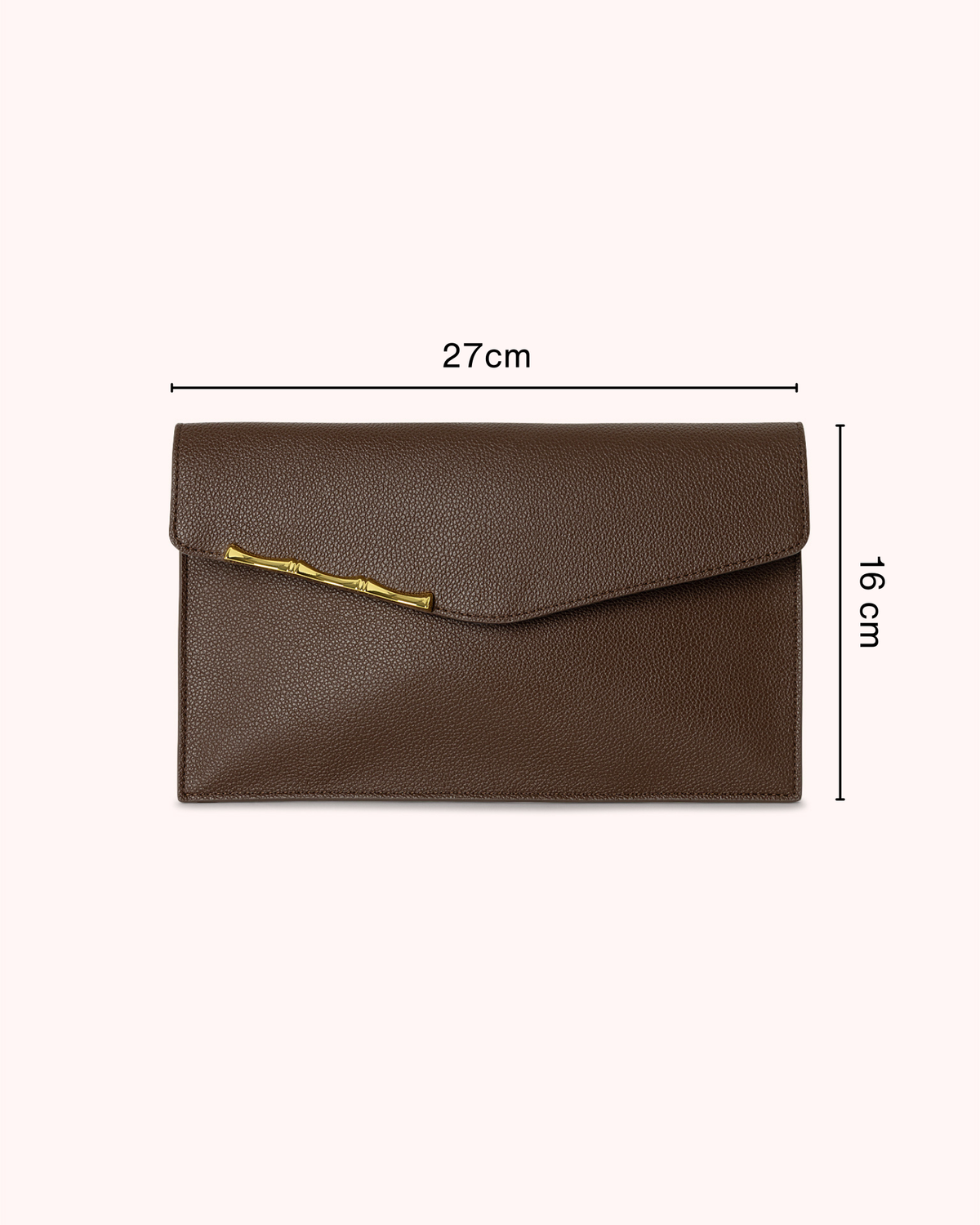 CLUTCH "SOBRE" MARRÓN CHOCOLATE
