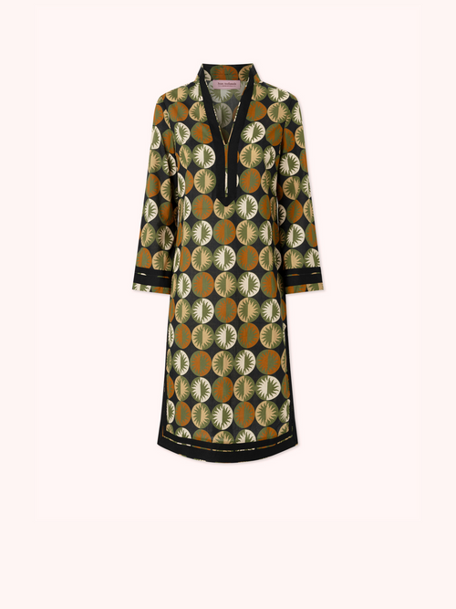 KAFTÁN CORTO ESTAMPADO SOLES TOSTADO CLAIRE