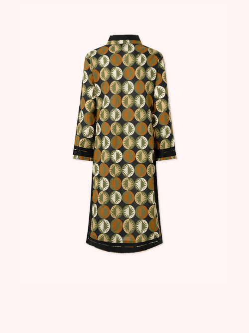 KAFTÁN CORTO ESTAMPADO SOLES TOSTADO CLAIRE
