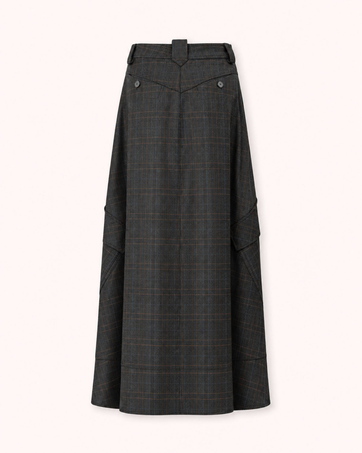 FALDA MIDI CARGO VERDE