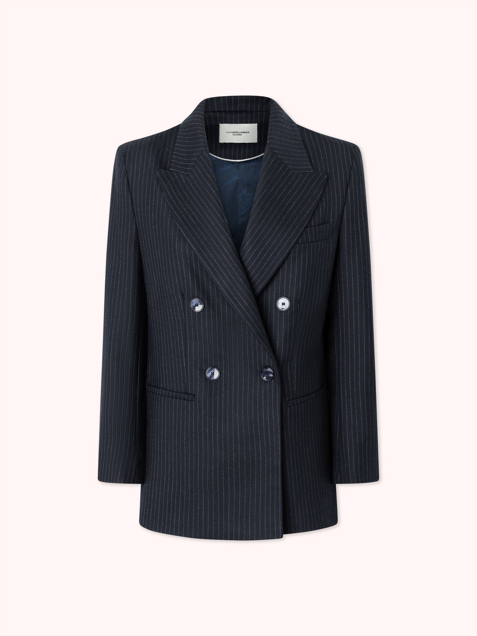 BLAZER RAYA DIPLOMÁTICA AZUL