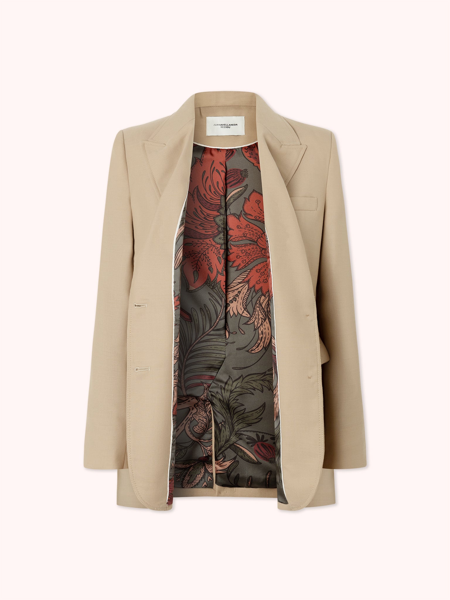 BLAZER CON BOLSILLOS BEIGE