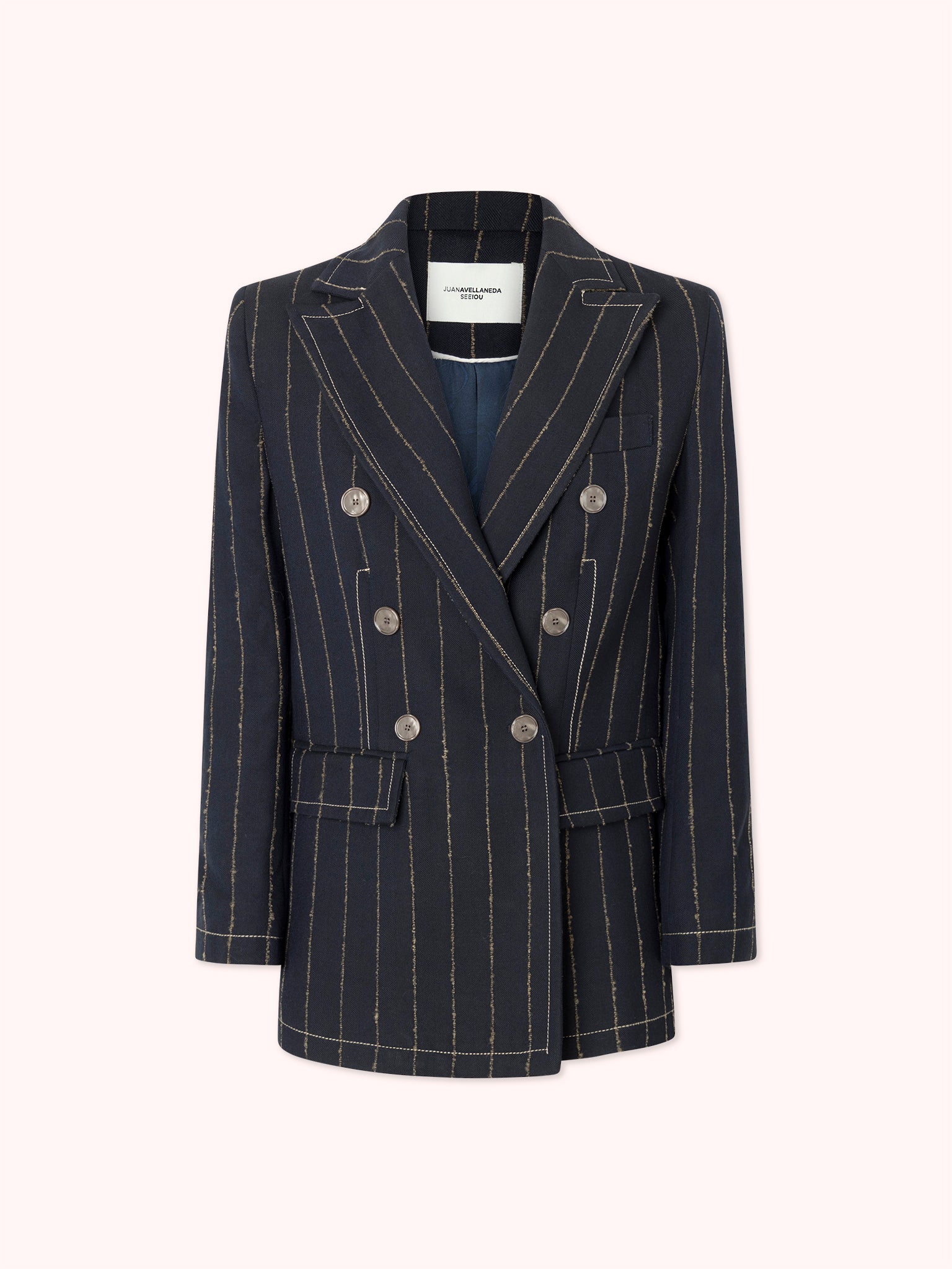 BLAZER CRUZADA DE RAYAS