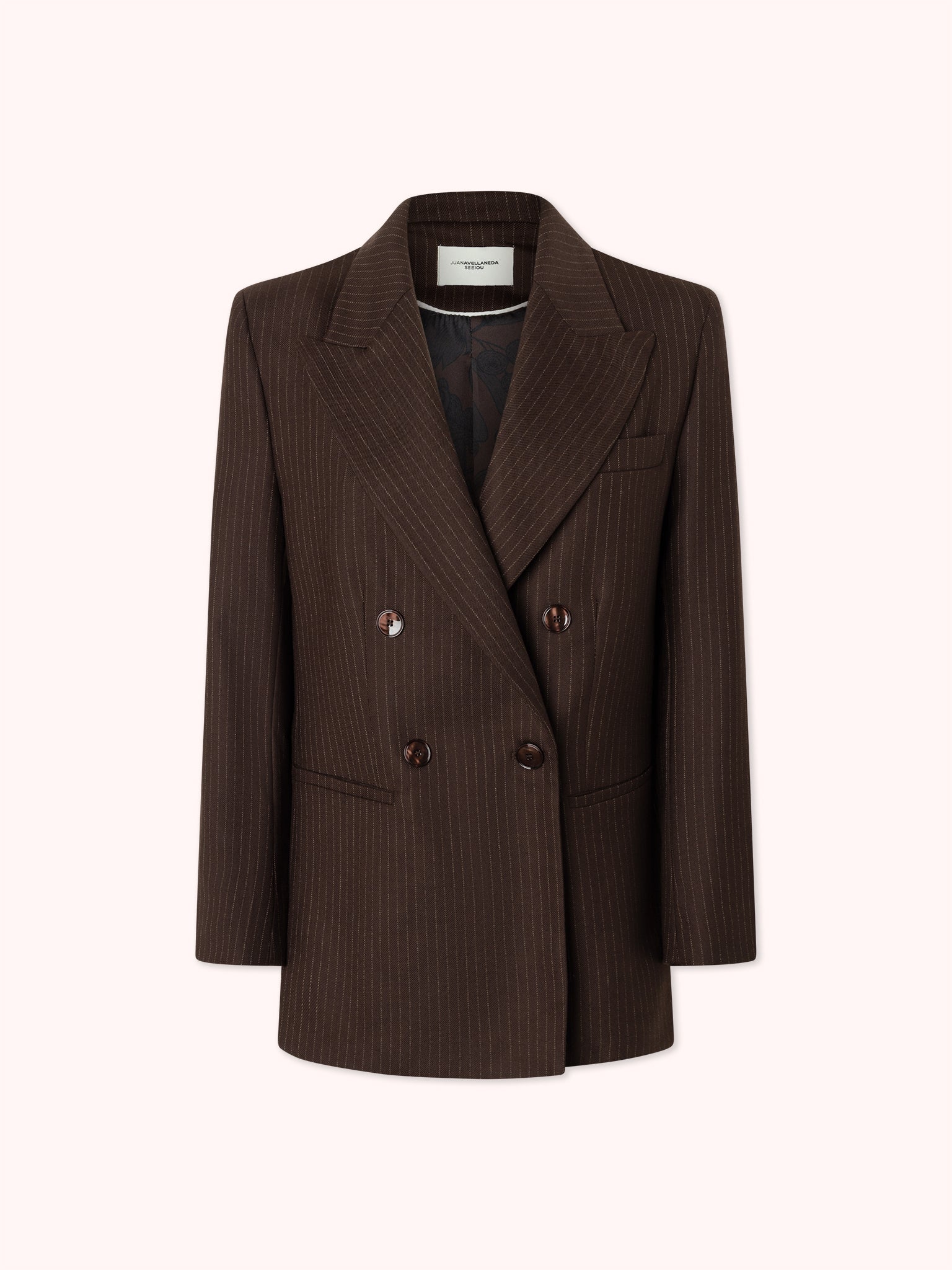 BLAZER RAYA DIPLOMÁTICA MARRÓN