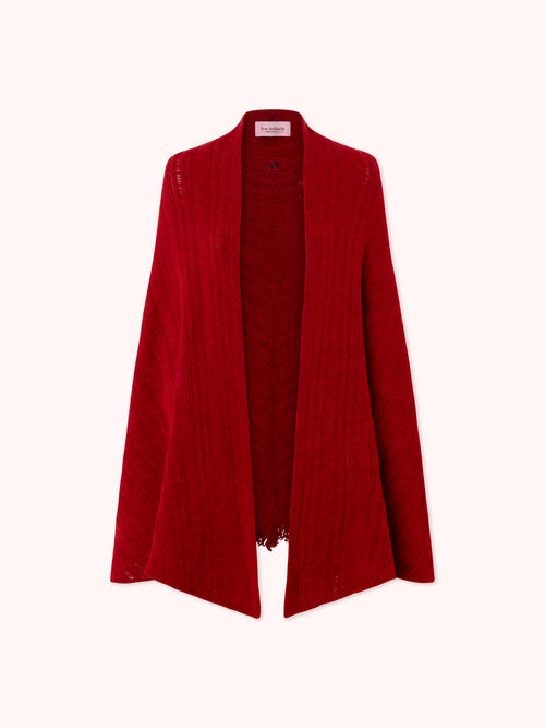 CAPA DE PUNTO ACANALADO ROJO