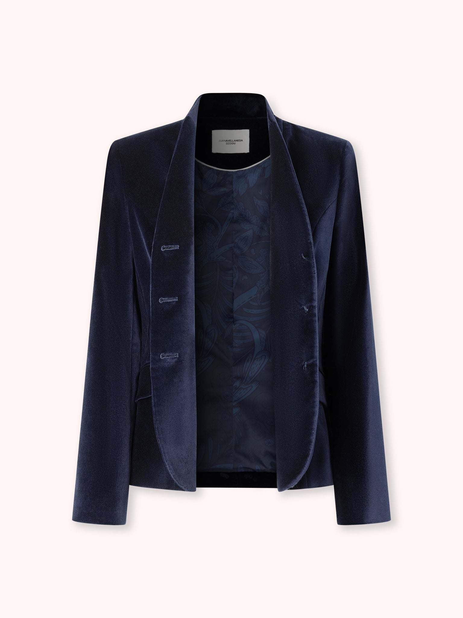CHAQUETA CORTA TERCIOPELO NAVY