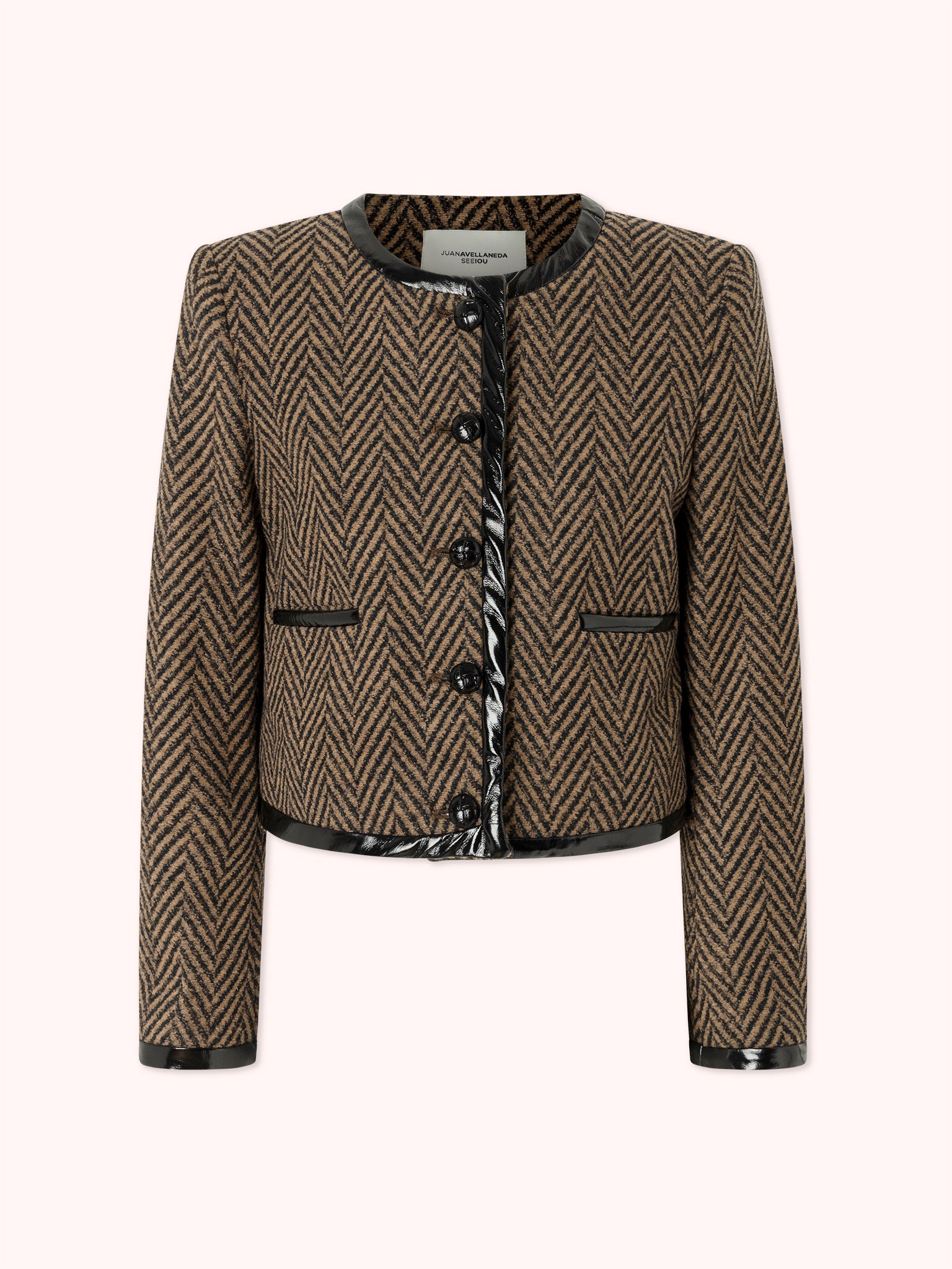 CHAQUETA CORTA MARRÓN