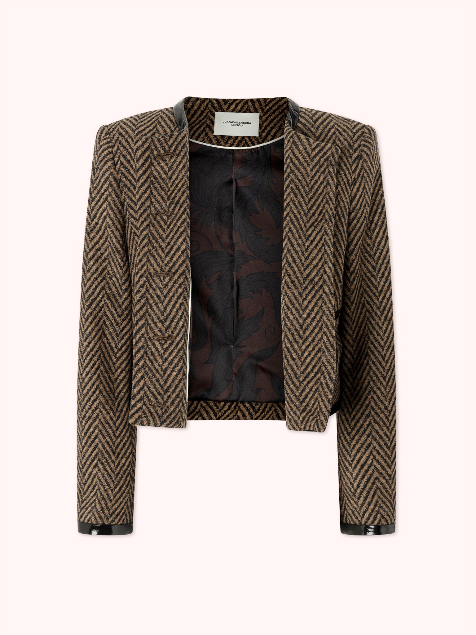 CHAQUETA CORTA MARRÓN