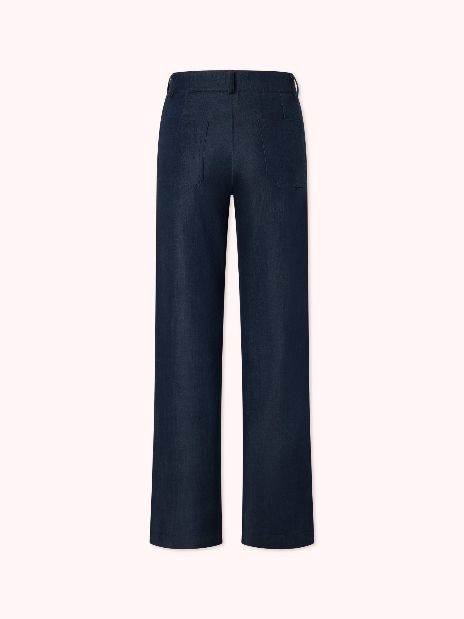 PANTALÓN FLARE CON BOLSILLOS DENIM