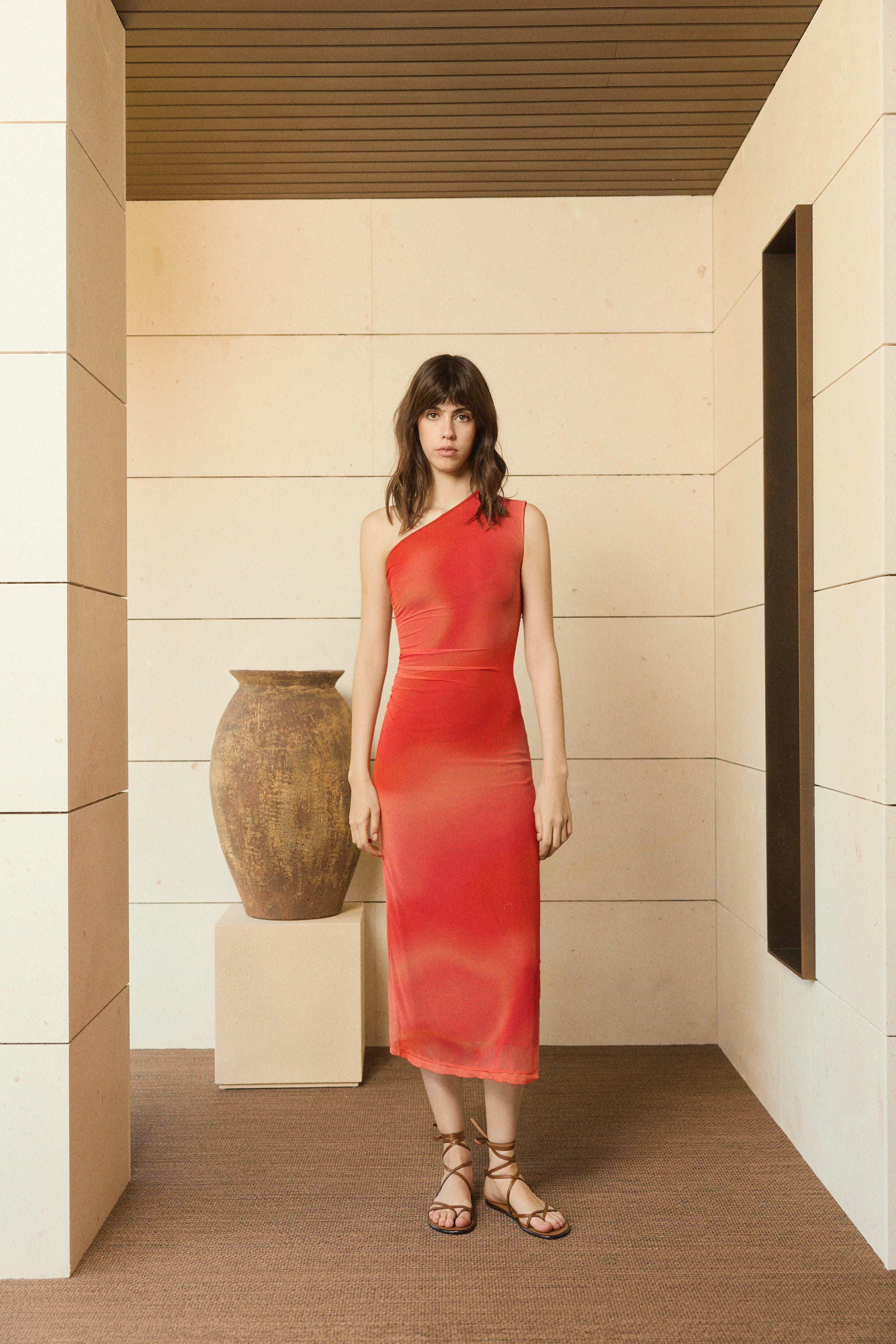 VESTIDO NARANJA OLBIA