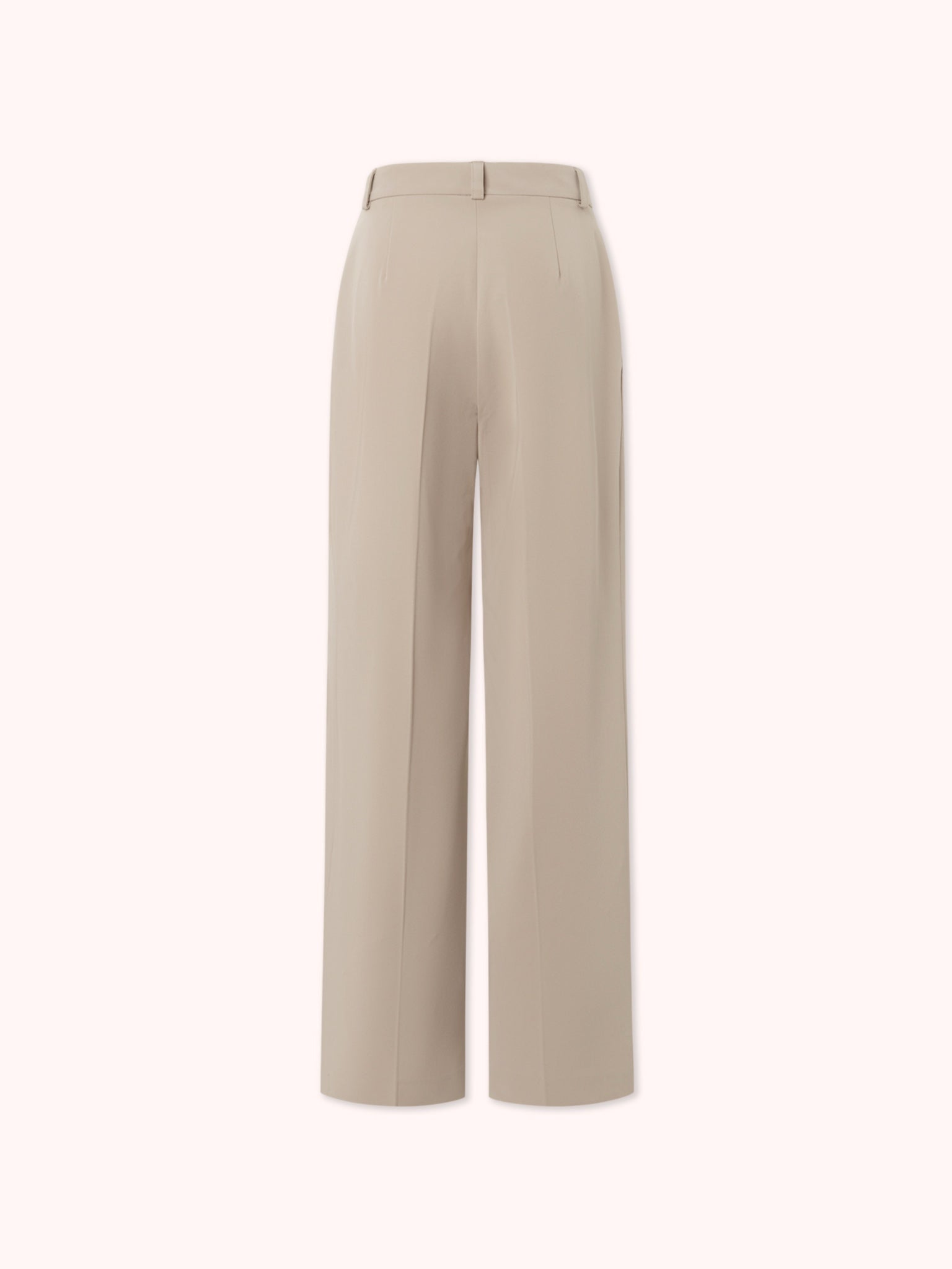 PANTALÓN PALAZZO CON DOBLE PINZA BEIGE