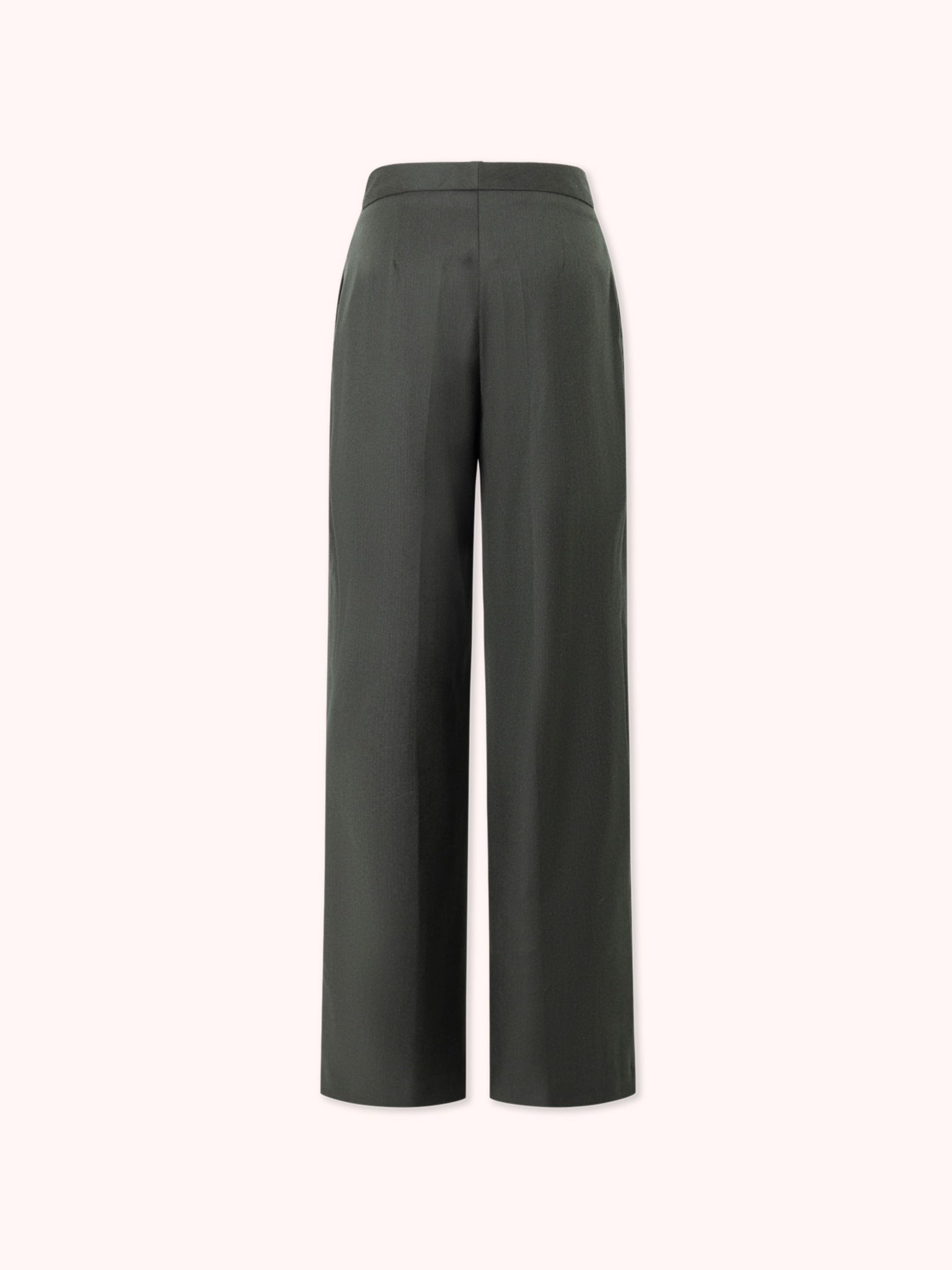 PANTALÓN PALAZZO CON DOBLE PINZA VERDE