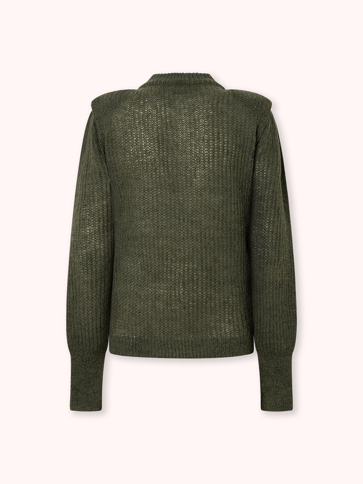 SUÉTER DE PUNTO CON CUELLO REDONDO VERDE