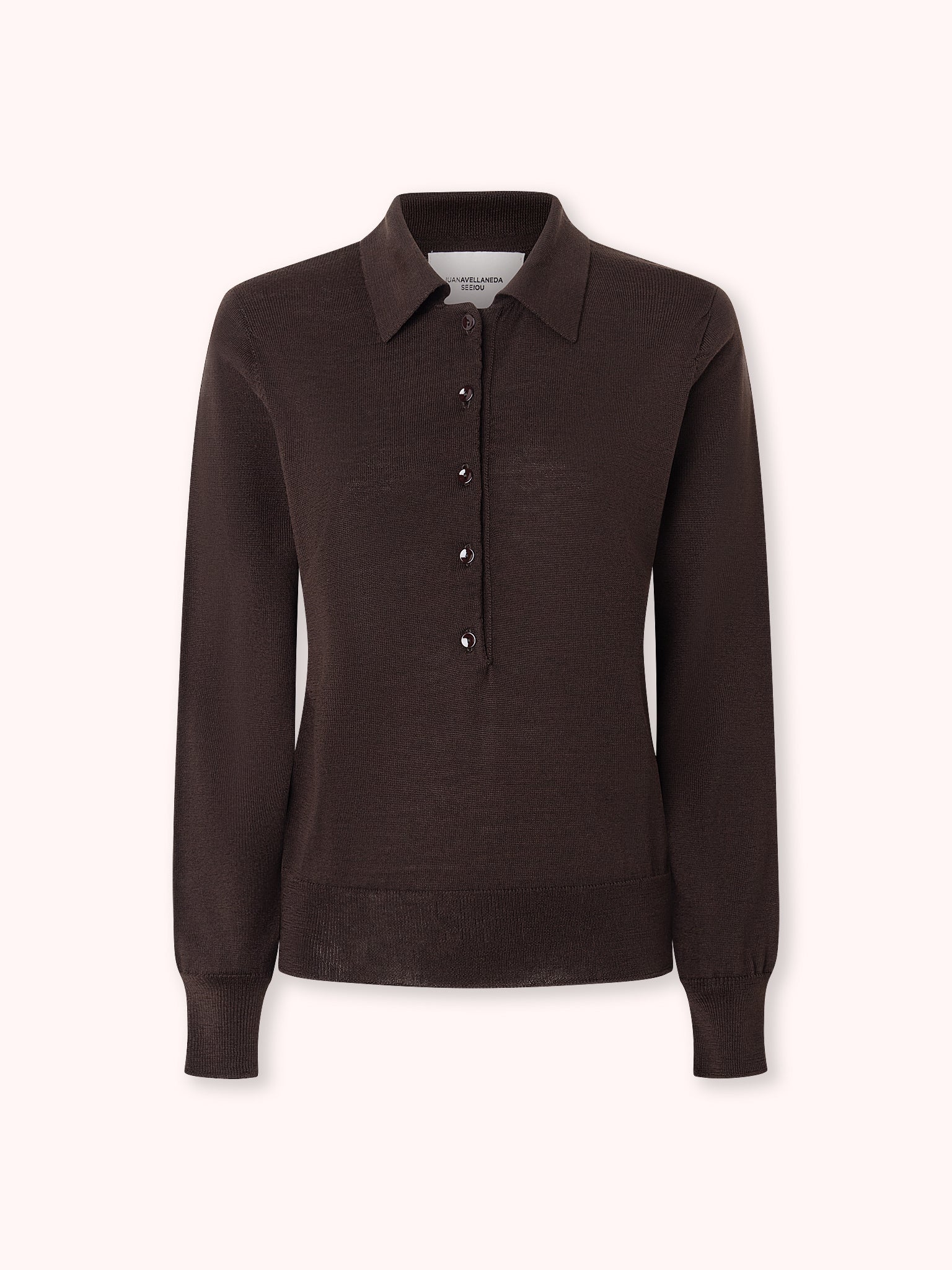 JERSEY CUELLO POLO MARRÓN