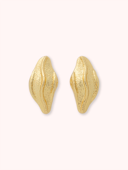 LEMON LEAF PENDIENTES GRANDES DORADOS