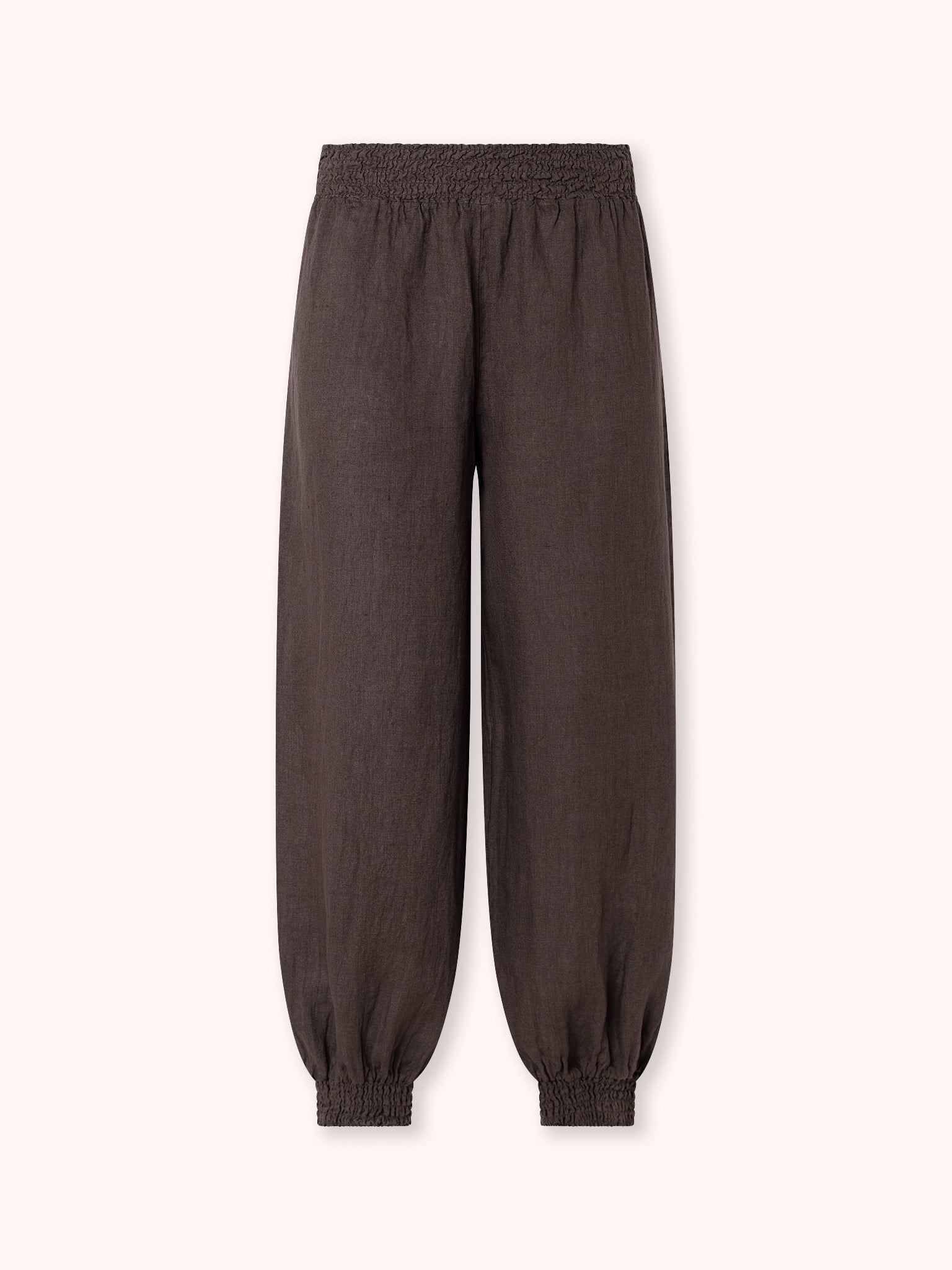 PANTALÓN BOMBACHO CINTURA ELÁSTICA MARRÓN