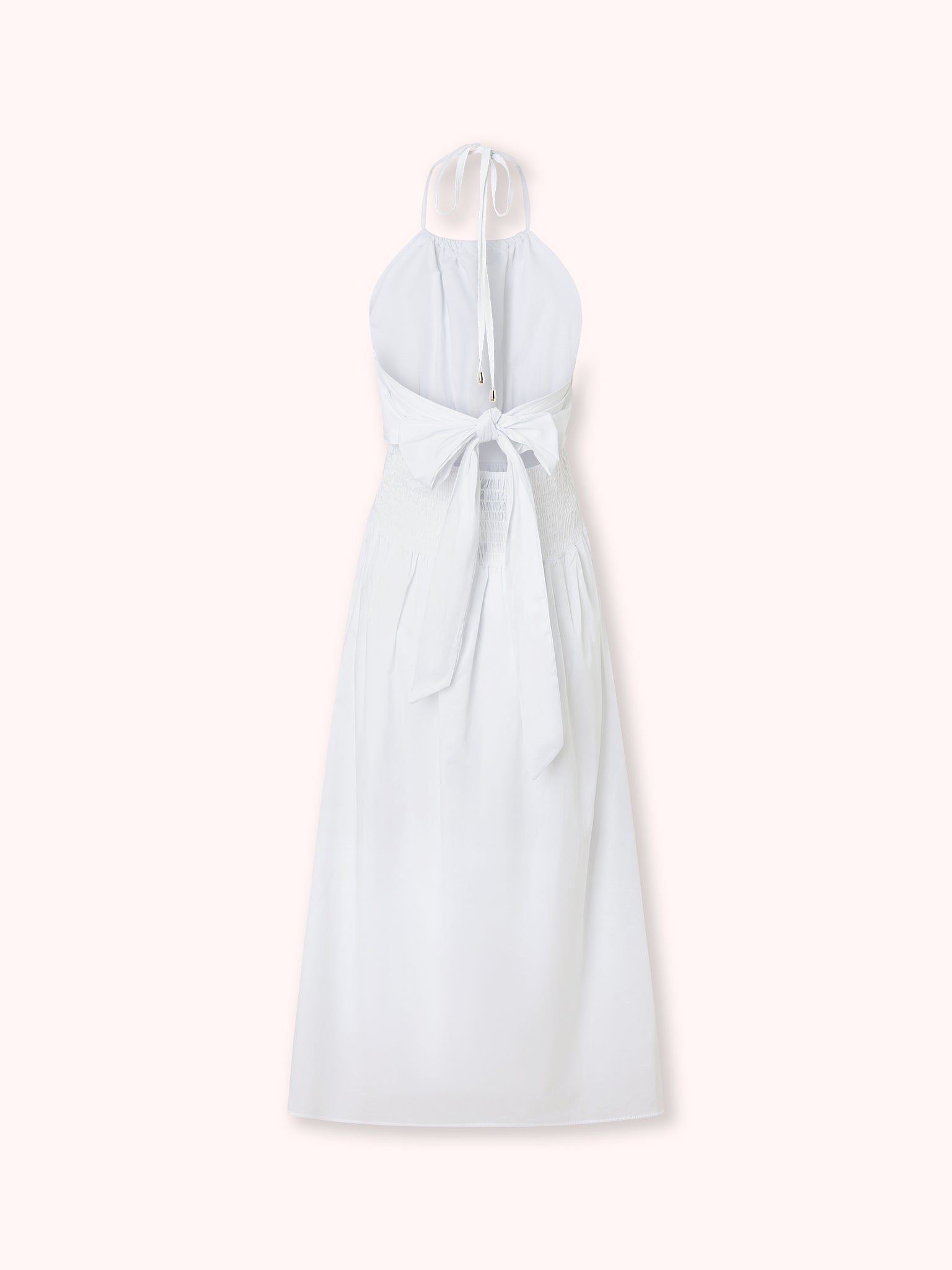 VESTIDO MIDI HALTER BLANCO